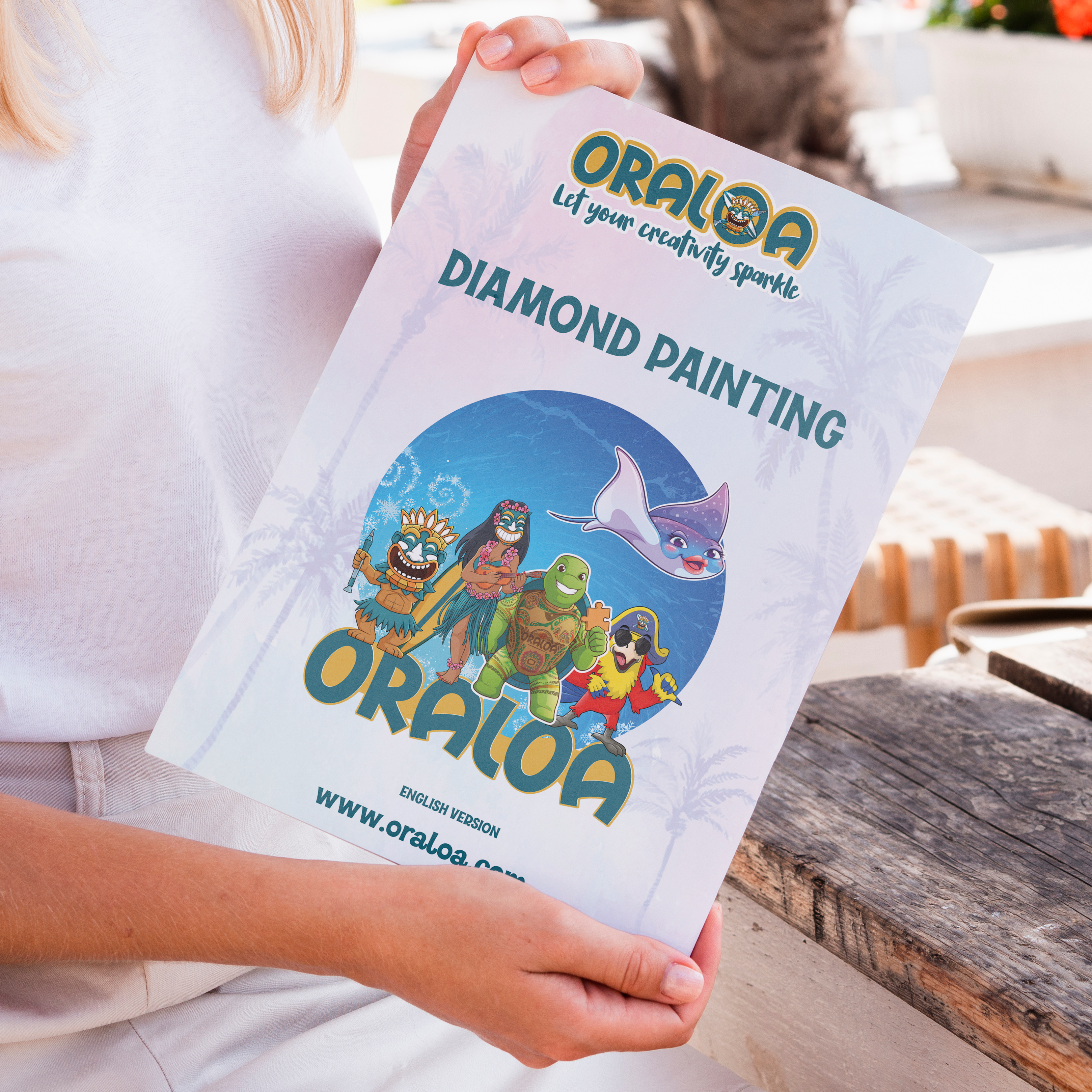 Diamond Painting activity booklet in English