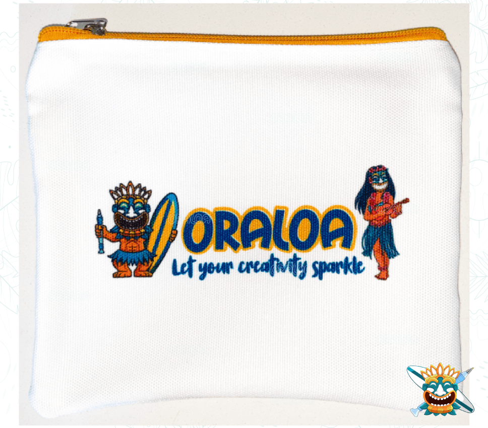 Oraloa-Tasche aus Stoff mit Reißverschluss